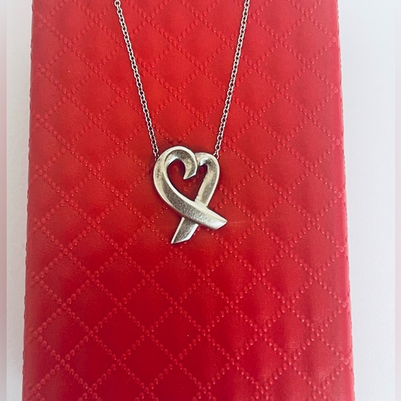 Tiffany & Co. Jewelry - Tiffany and Co. 925 Silver Heart Pendant Necklace Paloma Picasso and 3heart ring